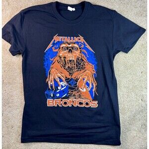 2025 Metallica M72 World Tour Denver Concert Tour Band Metal Co  (Broncos) Large